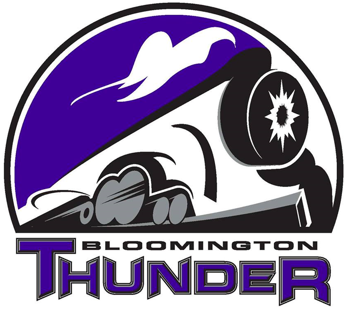 bloomington thunder 2014 primary logo iron on transfers for clothing